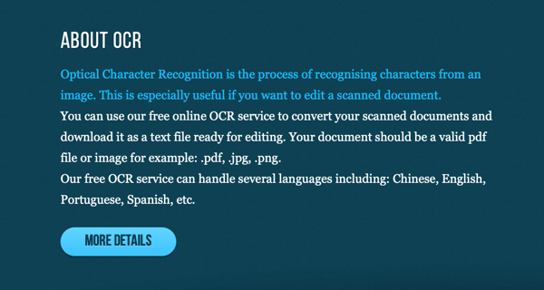 MyFreeOCR optical character recognition